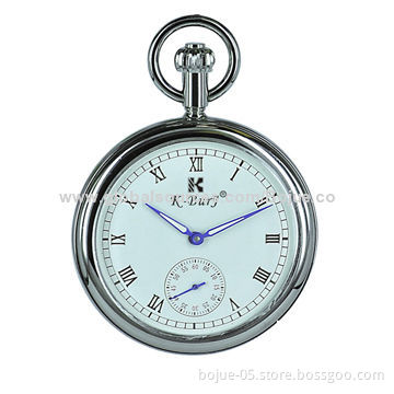 Pocket Watch, Mechanical Movement without Lid, OEM Services Available